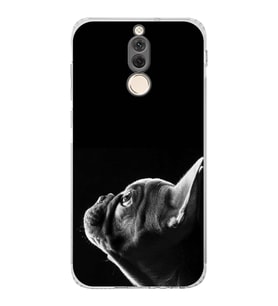 PrintiFy Huawei Mate 10 Lite ile Uyumlu Köpek 1 Kamera Korumalı Şeffaf Kılıf