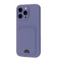 Apple İphone 16 Pro Kılıf Kelvin Kartvizitli Silikon - Lila
