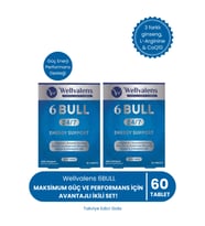6 Bull Erkek Takviyesi İkili Paket 60 Tablet Ginseng, L-Arginine ve CoQ10