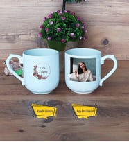 Doğum Günü Hediyesi İsme Özel Kupa Bardak Oval Fotoğraflı
