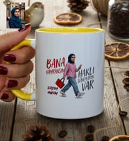 Kişiye Özel Karikatürlü Bana Hayransın Kupa Bardak Doğum Günü Hediyesi