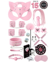 İPTİLA 15 PARÇA pembe  FANTEZİ ESARET SETİ