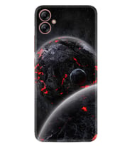 Samsung Galaxy A04E Kılıf Resimli Desenli Silikon Platinium Series Kara Dünya 1902