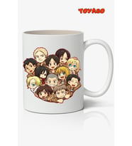 Attack on Titan Karakterler Anime Temalı Beyaz Kupa Bardak Sevgiliye Arkadaşa Hediye