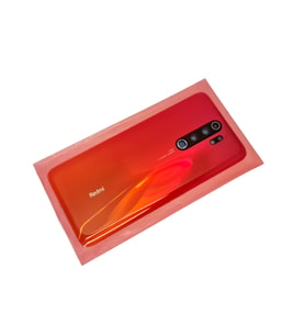 Xiaomi Redmi NOTE 8 PRO Arka pil Batarya Kapağı (Cam Lensli) Kırmızı