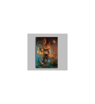 Cadılar Bayramı Eğlenceli Ziyaret Tablo - 106819 - 50x70 Cm