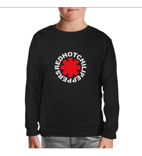 RHCP - Logo Siyah Çocuk Sweatshirt