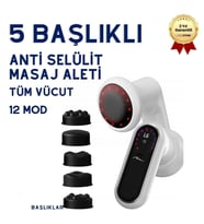 Kadınlara Özel Antiselülit Masaj Cihazı – Vücut Şekillendirici İncelme Masaj Aleti Spa (5-in-1, Şarjlı)