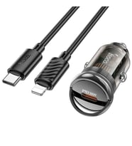 HOCO Z53 Sight Single PD30W Type-C Girişli Araç Çakmaklık Hızlı Şarj Aleti + - SSSSSS8755-7