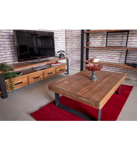Masif Ahşap Orta Sehpa 85x160 AÇIK CEVİZ