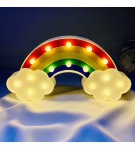 Led Işıklı Gökkuşağı Gece Lambası