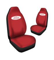 Ford Focus Araca Özel Oto Koltuk Kılıfı PRO - Kırmızı ( Yeni Tasarım - Yeni Fit Kalıp ) (Siyah)