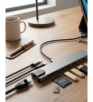 Type C Çoklu Port Hub 8 Port USB HDMI SD Kart Ethernet Adaptör