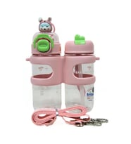 Shotay Su Matarası 2 Bölmeli Tritan Pembe 900Ml