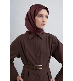Sura İpek Eşarp -2025/2026 -9412 (Bordo)