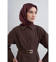 Sura İpek Eşarp -2025/2026 -9412 (Bordo)
