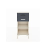 Arges Komodin Tek Raflı 2 Çekmeceli 44x30x96 Aytaşı-Antrasit