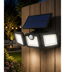 Hareket Sensörlü Solar Bahçe Lambası Güçlü Led Duvar Projektörü