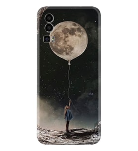 General Mobile GM 23 Kılıf Resimli Desenli Baskılı Silikon Moon Baloon 1368
