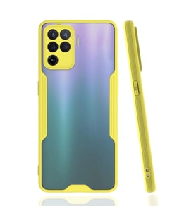 Oppo Reno 5 Lite Kılıf Platin Silikon - Sarı
