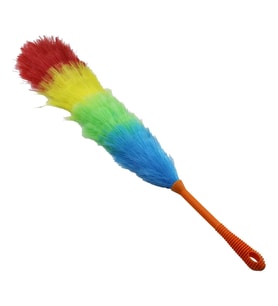 RENKLİ NAYLON KILLI  TOZ ALMA PÜSKÜLÜ  PÜSKÜL=43.5 CM + RENKLİ KALIN PLASTİK SAP=18.5CM = 62CM BRKT-910231 (4915)