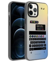 Apple iPhone 12 Pro Max Kılıf Desenli Dragon Sert Kılıf Klavye