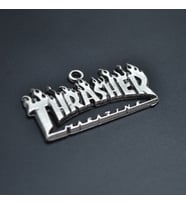 Thrasher Magazine Kolye Ucu - Antik Gümüş Kaplama - Kod:215