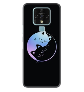 Tecno Camon 16 18P Pova Pova 3 Pova Neo Kılıf Desemli Silikon Love Cats 1604