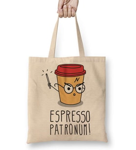 Harry Potter Espresso Patronum Bez Çanta Uzun Saplı