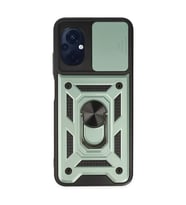 Xiaomi Poco M5 Kılıf Pars Lens Yüzüklü Silikon - Yeşil