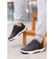 U.S. Polo Assn. Chain Comfort Taban Cilt Erkek Sneakers (Siyah)