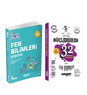 Ünlü Yayınları 5.Sınıf Bil Bang Fen Bilimleri Soru Bankası ve Ankara 32 Haftalık Deneme Seti 2 Kitap