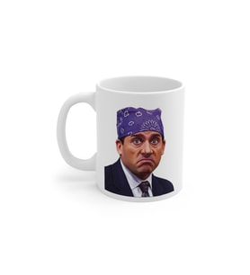 Beyaz The Office Tv Series Prison Mike Baskılı Kupa Bardak