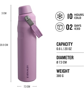 Stanley Aerolight Iceflow Fast Flow İçecek Şişesi, Lila, 0.60 Litre (Çok Renkli)