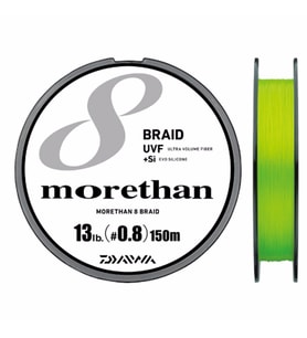 Daiwa Morethan 8 Braid UVF 150m İp Misina 0,205 mm. (1,5 PE) - 24 LB.