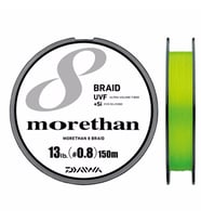 Daiwa Morethan 8 Braid UVF 150m İp Misina 0,205 mm. (1,5 PE) - 24 LB.