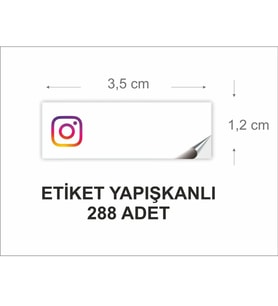 43 cici süsler organizasyon instagram sticker 288 adet etiket
