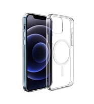 iPhone 12 Uyumlu Kılıf Case, Transparent Hard PC with Magsafe Charging Feature Cover (Şeffaf)