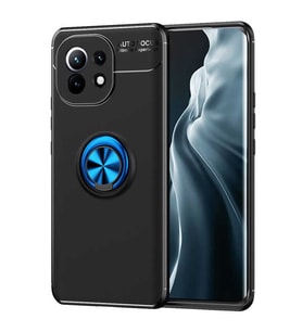 Xiaomi Mi 11 Yüzüklü Power Silikon Kılıf (Mavi)