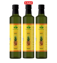 3 Adet Ananas Sirkesi Doğal Fermantasyon Detox Sirke 250 Ml