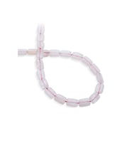 Pembe Kuvars Doğal Taş Yassı Dikdörtgen Kesim 10x14mm Dizi