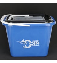 Fishcoin Süzgeçli Balık Kovası 10 Lt (Mavi)