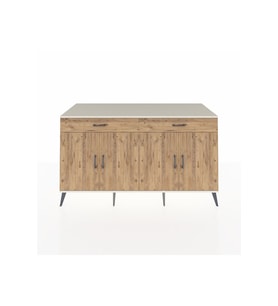 Kronos Konsol 4 Raflı 2 Çekmeceli 4 Kapaklı 176x59x99 Aytaşı-Çam