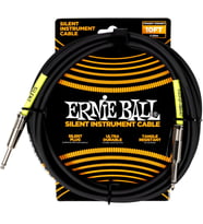 Ernie Ball Klasik Sessiz Enstrüman Kablosu 18Ft - Siyah