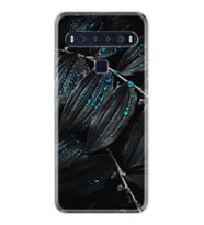 TCL 10L 10 Plus 10SE 20E 20SE 30SE L7 Kılıf Desemli Silikon Foid Green 1643