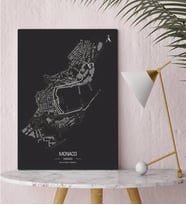 BK Gift Monaco Pist Tasarımlı Kanvas Tablo-1