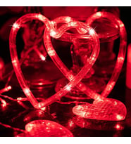 KIRMIZI SALKIM LED IŞIK KALPLİ SALKIM LED IŞIK SEVGİLİLER GÜNÜNE ÖZEL DEKOR LED IŞIK RED LİGHT