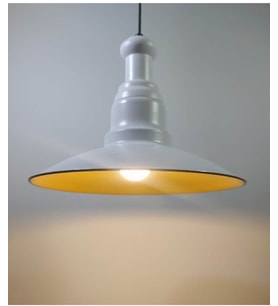 RİOLİGHT RETRO TEKLİ METAL SARKIT AVİZE ÇAP: 30CM (Siyah)