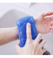 Nakres Sırt Fırçası Banyo Sırt Kesesi Çift Taraflı Slıkon Duş Lifi  70 cm