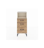 Arges Komodin Tek Raflı 3 Çekmeceli 44x30x106 Aytaşı-Çam